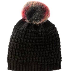 Kyi Kyi Canada Classic Faux Fur Pompom Beanie